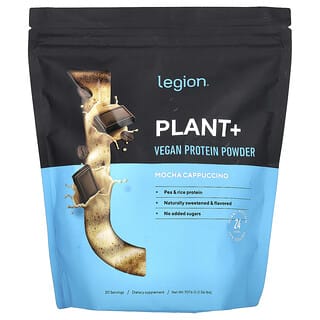 ليجيون أثليتيكس‏, Plant+, Vegan Protein Powder, Mocha Cappuccino, 1.56 lbs (707.6 g)