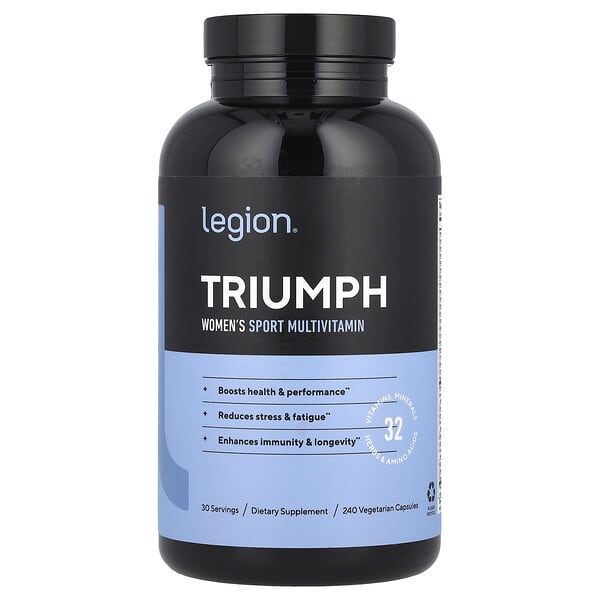 Legion Athletics Triumph, Women's Sport Multivitamin, 240 Vegetarian Capsules