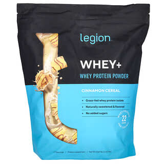 Legion Athletics, Whey+, Whey Protein Powder, Cinnamon Cereal, 5 lbs (2267.96 g)