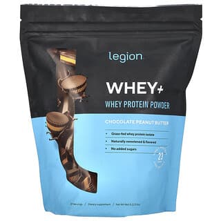 Legion Athletics, Whey+, Whey Protein Powder, Chocolate Peanut Butter, 2.13 lbs (966 g)