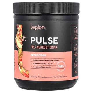 Legion Athletics, Pulse, Pre-Workout Drink, Apple Cider, 0.98 lbs (446 g)