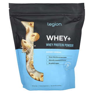 Legion Athletics, Whey+, Whey Protein Powder, Honey Cereal, 2.18 lbs (990 g)