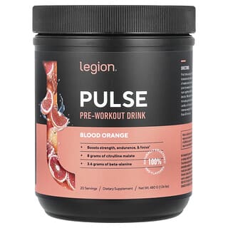 Legion Athletics, Pulse, Pre-Workout Drink, Blood Orange, 1.06 lbs (480 g)
