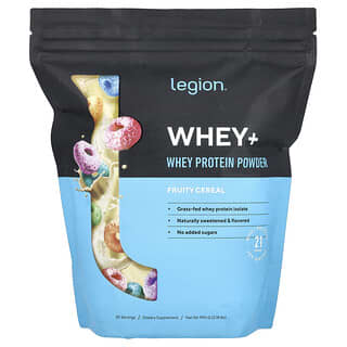 Legion Athletics, Whey+, Whey Protein Powder, Fruity Cereal, 2.18 lbs (990 g)