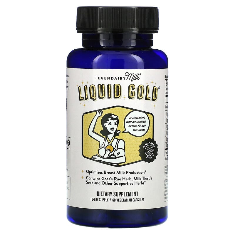 Legendairy Milk Liquid Gold Lactation Vegan Supplement - 60 Capsules