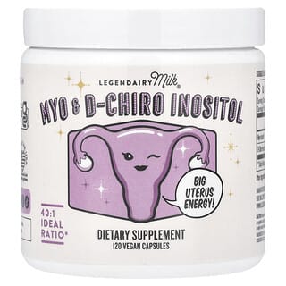 Legendairy Milk‏, Myo & D-Chiro Inositol, ‏120 כמוסות טבעוניות