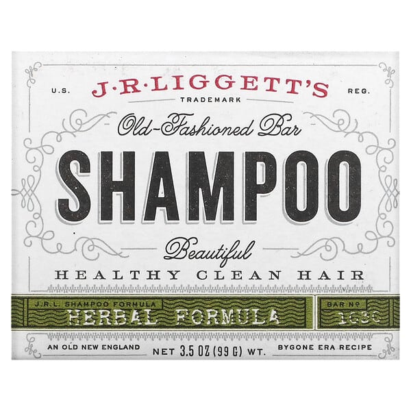 J.R. Liggetts, Old Fashioned Shampoo Bar, Herbal Formula, 3.5 oz (99 g)