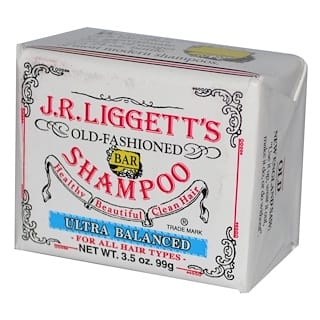 J.R. Liggett's, Old-Fashioned Shampoo Bar, Ultra Balanced, For All Hair Types, 3.5 oz (99 g)