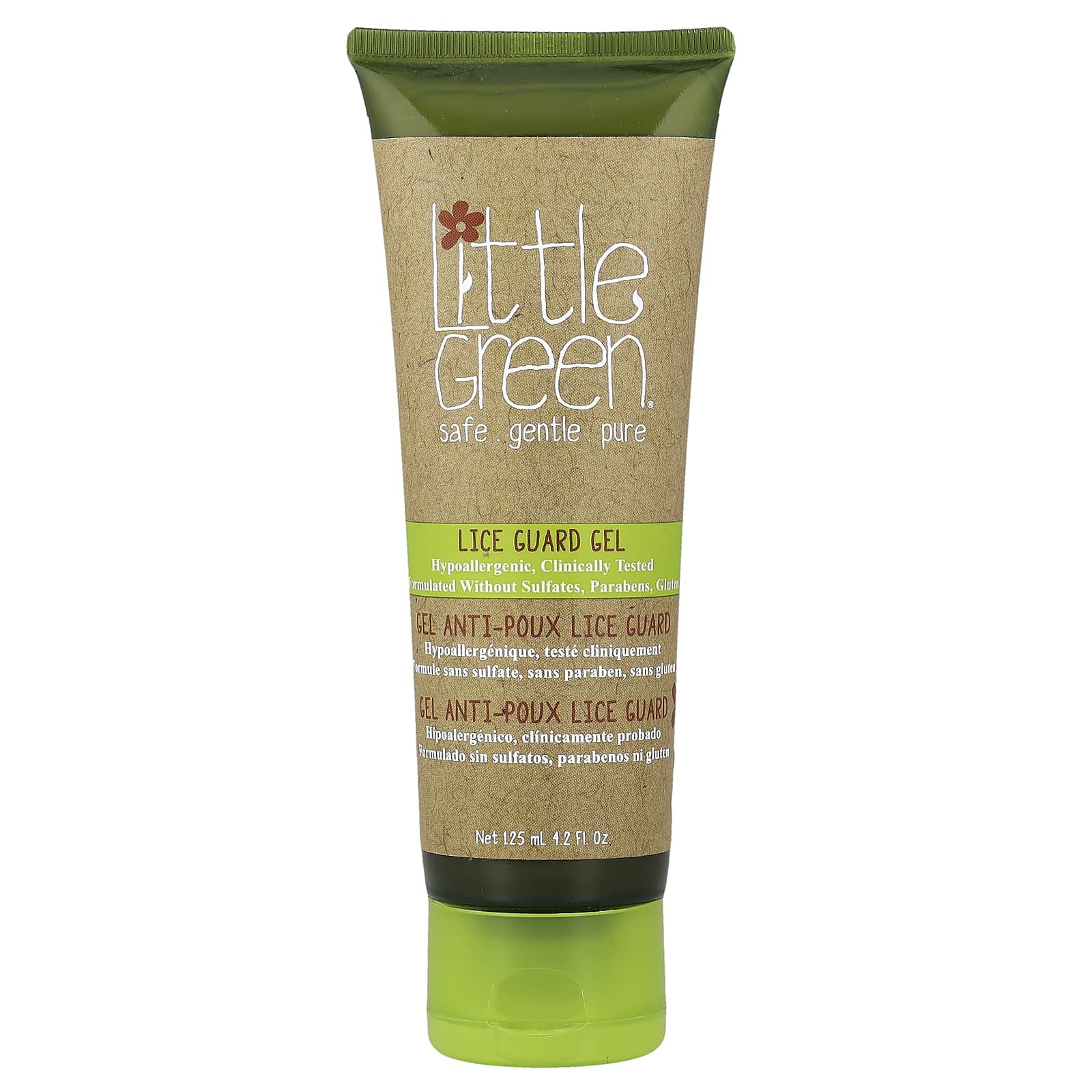 Little Green Cares, гель от вшей, 125 мл (4,2 жидк. унции)