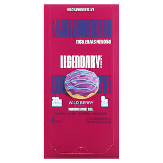 Legendary Foods, Protein Sweet Roll, Wild Berry, 8 Pack, 2.3 oz (64 g) Each