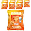 Popped Protein Chips, Nacho Cheese, 7 Bags, 1.2 oz (34 g) Each