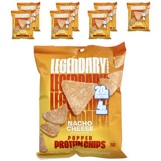 Legendary Foods, протеїнові чипси, сир начо, 7 пакетиків по 36 г (1,3 унції)