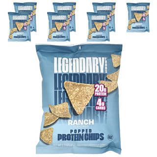 Legendary Foods, Popped Protein Chips, Ranch, 7 Bags, 1.3 oz (36 g) Each
