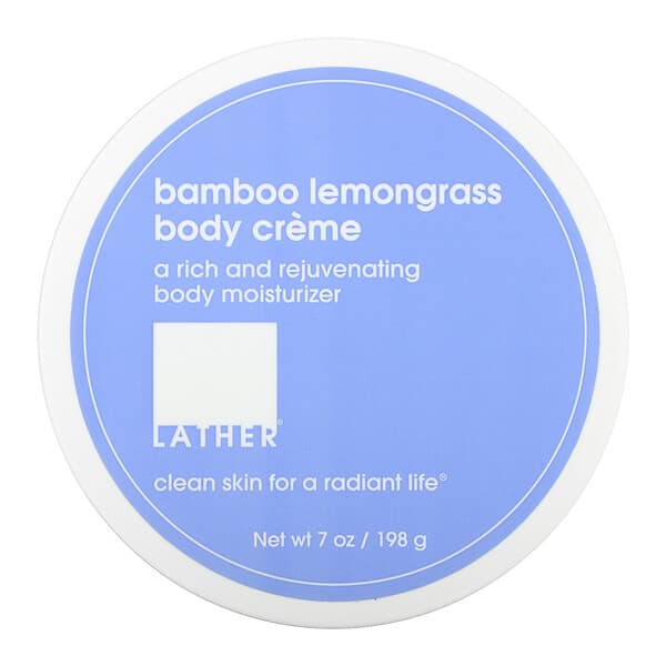 Lather, 竹柠檬草身体霜，7 盎司（198 克） (已停产商品) 