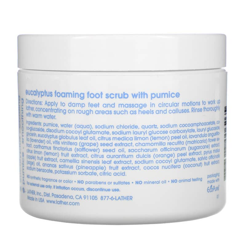 Eucalyptus Foaming Foot Scrub with Pumice