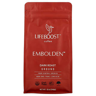 Lifeboost‏, قهوة ، Embolden ™ ، مطحونة ، محمصة داكنة ، 12 أونصة (340 جم)