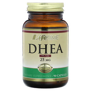 LifeTime Vitamins, DHEA（デヒドロエピアンドロステロン）、25mg、90粒
