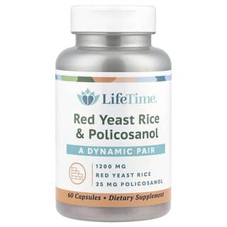 LifeTime Vitamins, Arroz de levadura roja y policosanol, 60 cápsulas vegetales