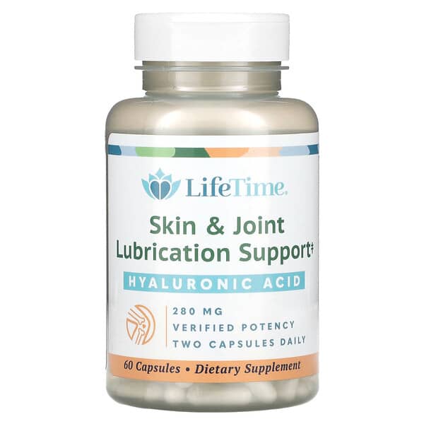 LifeTime Vitamins, Hyaluronic Acid, Skin & Joint Lubrication Support, 140 mg, 60 Capsules