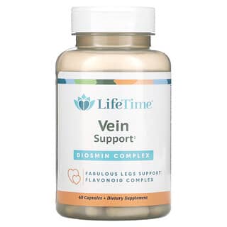 LifeTime Vitamins, دعم الأوردة، مركب ديوزمين، 60 كبسولة