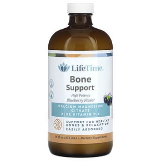 LifeTime Vitamins, Bone Support, Borówka, 473 ml