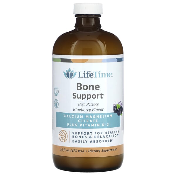 LifeTime Vitamins Bone Support, Blueberry, 16 fl oz (473 ml)