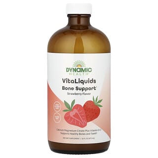 LifeTime Vitamins, VitaLiquids, Bone Support, Strawberry, 16 fl oz (473 ml)