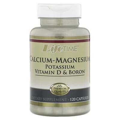 LifeTime Vitamins, Calcium-Magnesium, Potassium, Vitamin D & Boron, 120 Capsules