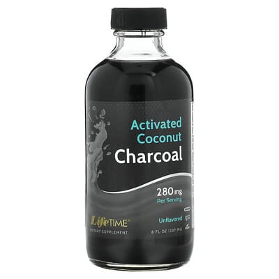 LifeTime Vitamins, Activated Coconut Charcoal, Original, 280 mg, 8 fl oz (237 ml)