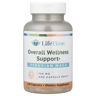 LifeTime Vitamins, Peruansk maca, 750 mg, 120 kapsler
