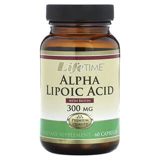 LifeTime Vitamins, Acido alfa lipoico, 300 mg, 60 capsule