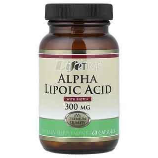LifeTime Vitamins, Alfaliponzuur, 300 mg, 60 capsules