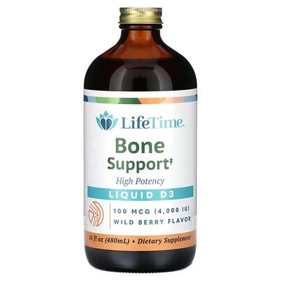 LifeTime Vitamins, Liquid D3, Extra Strength, Wild Berry Flavor, 100 mcg (4,000 IU), 16 fl oz (480 ml)