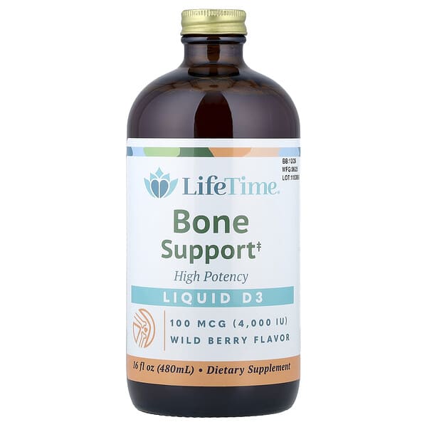 LifeTime Vitamins, Bone Support, High Potency, Wild Berry, 16 fl oz (480 ml) — product photo 1