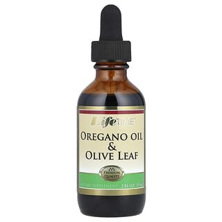 LifeTime Vitamins, Oregano Oil & Olive Leaf, 2 fl oz (59 ml)