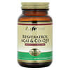 Resveratrol Acai & Co-Q10, 60 capsules végétariennes