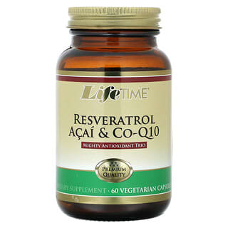 LifeTime Vitamins, Resveratrol Acai & Co-Q10, 60 capsules végétariennes