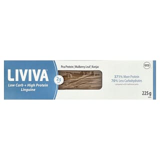 LIVIVA, Linguine a basso contenuto di carboidrati e ad alto contenuto proteico, 225 g