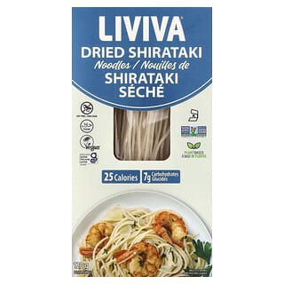 LIVIVA, Dried Shirataki Noodles, getrocknete Shirataki-Nudeln, 120 g (4,23 oz.)