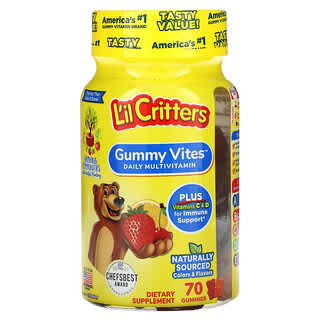 L'il Critters, Gummy Vites, полноценный мультивитаминный комплекс, 70 жевательных конфет