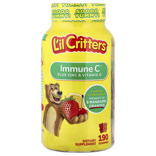 L'il Critters, Gomitas Immune C™ con zinc y vitamina D, 190 gomitas