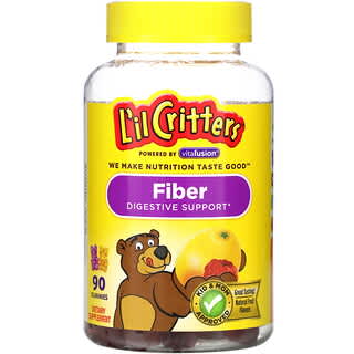 L'il Critters, Refuerzo digestivo con fibra, Sabores naturales de frutas, 90 gomitas