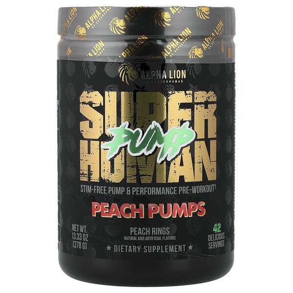 SuperHuman Pump, Peach Pumps, Peach Rings, 13.33 oz (378 g)