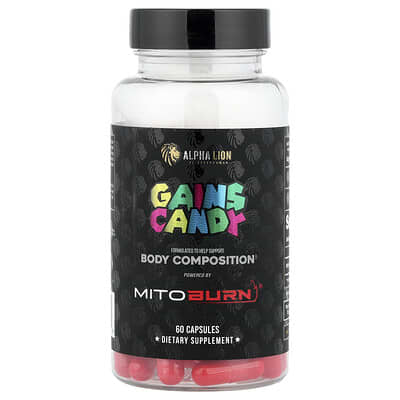 ALPHA LION, Cereal Sugar, MitoBurn®, 60 Capsules