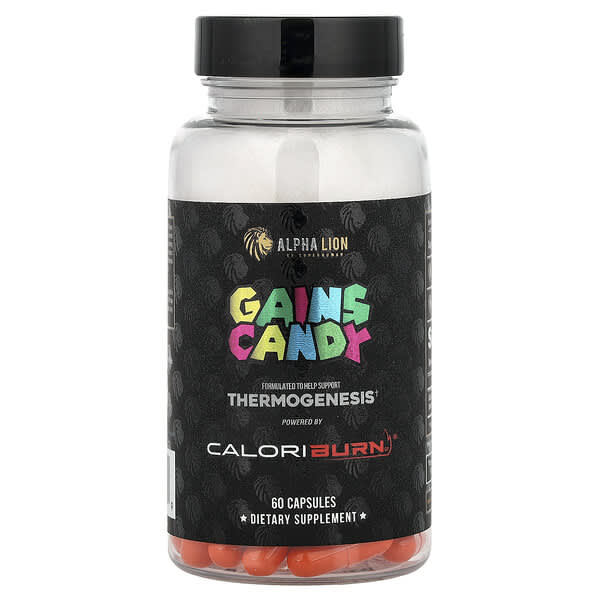 Gains Candy, CaloriBurn®, 60 Capsules (40 mg per Capsule)