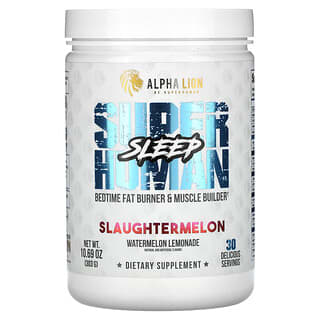 ALPHA LION, SuperHuman Sleep, Slaughtermelon, Watermelon Lemonade, 10.69 oz (303 g)