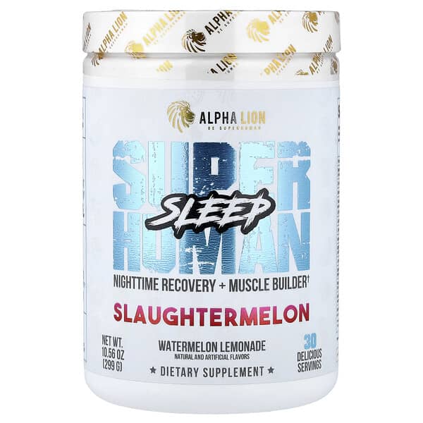 SuperHuman Sleep, Slaughtermelon, Watermelon Lemonade, 10.56 oz (299 g)