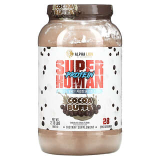 ALPHA LION, SuperHuman Protein, какао-буффы, шоколадные хлопья, 967 г (2,13 фунта)