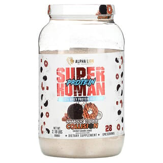 ALPHA LION, SuperHuman Protein，Anabolic Cookie Collision，椰子焦糖曲奇，2.18 磅（988 克）