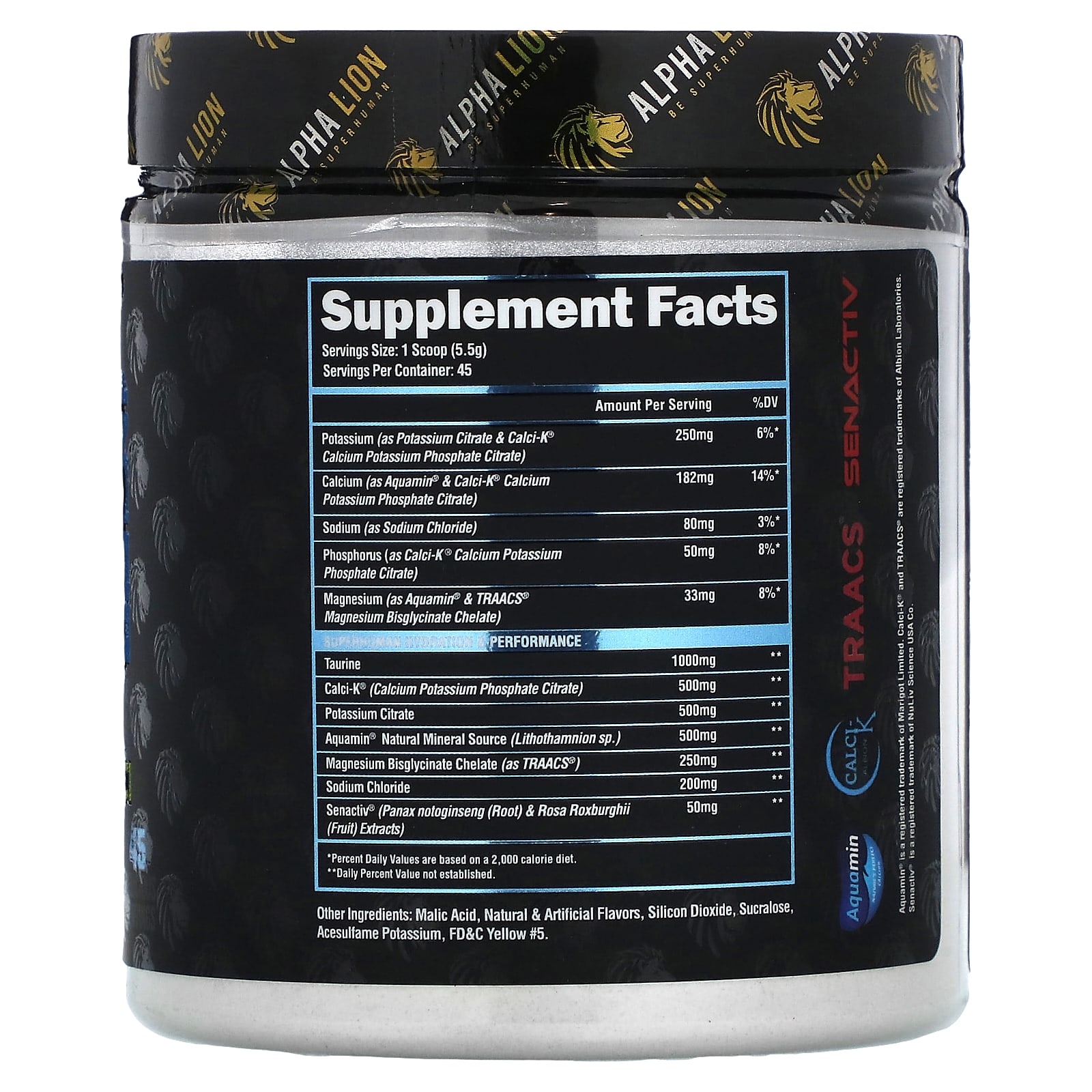 ALPHA LION, SuperHuman Hydration, Lemonardo Da Vinci, Sweet Lemonade, 8